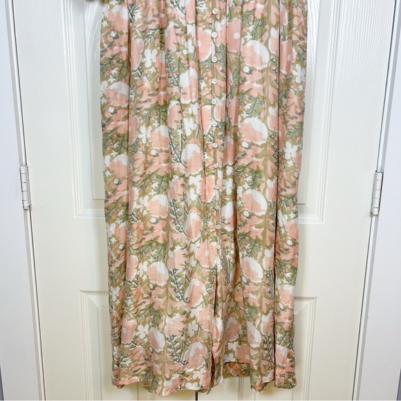 MIRTH Floral Puff Sleeve Midi Dress Snapdragon M Cottagecore Prairie Gir… - Picture 10 of 12